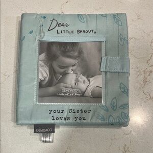 Demdaco Teal Soft Photo Book for Kids